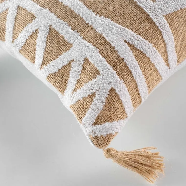 Douceur d'intérieur, ozdobna poduszka z juty i polibawełny, Asmara, 30-50 cm