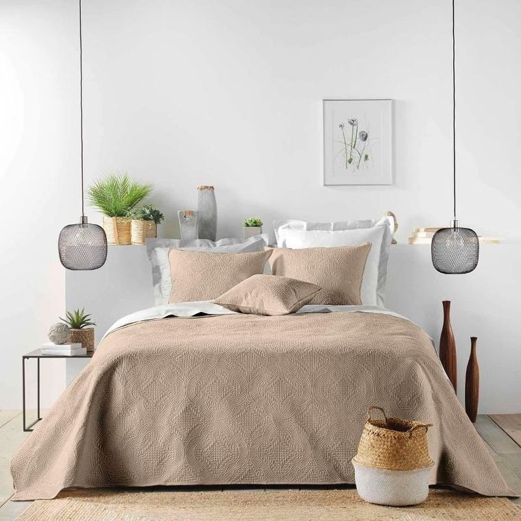 Douceur d'intérieur, ozdobna poszewka z tłoczeniem, Romane, 40-40 cm