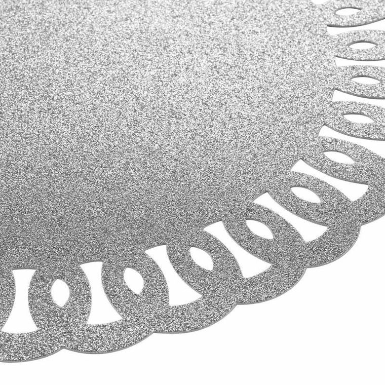 Douceur d'intérieur, podkładka na stół, Guirlande, brokatowa, Ø 38 cm