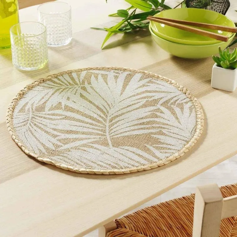 Douceur d'intérieur, podkładka pod talerz, Palam, z juty, Ø 38 cm