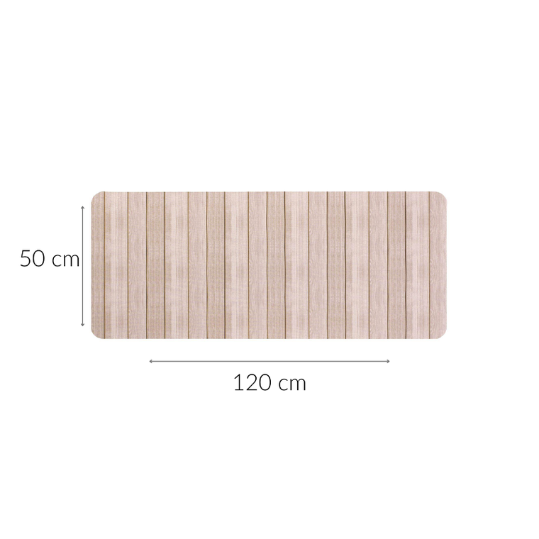 Douceur D'intérieur, podłużna mata łazienkowa ze wzorem, 50-120 cm
