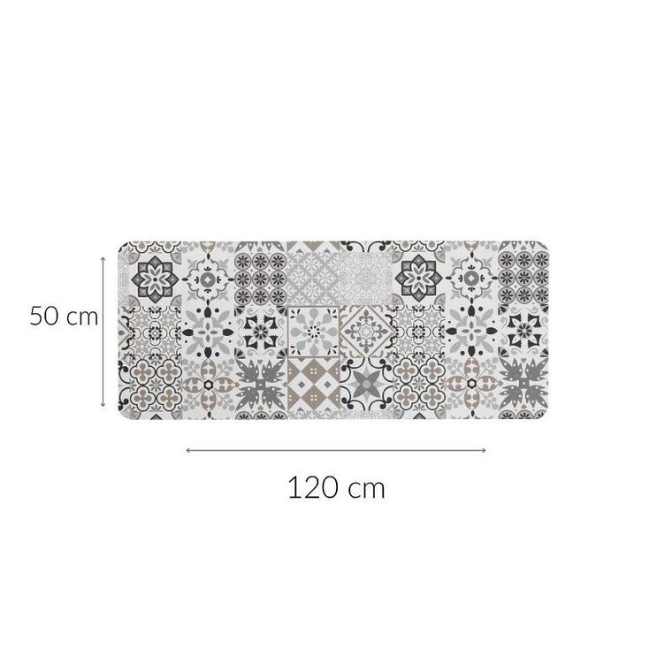 Douceur D'intérieur, podłużna mata łazienkowa ze wzorem, 50-120 cm