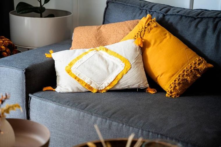 Douceur d'intérieur, poduszka dekoracyjna do salonu, Malory, 50-30 cm