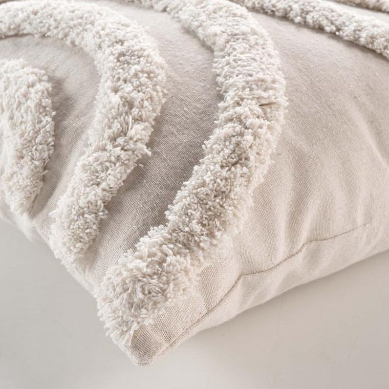 Douceur d'intérieur, poduszka dekoracyjna, Zita, efekt boucle, 40-40 cm