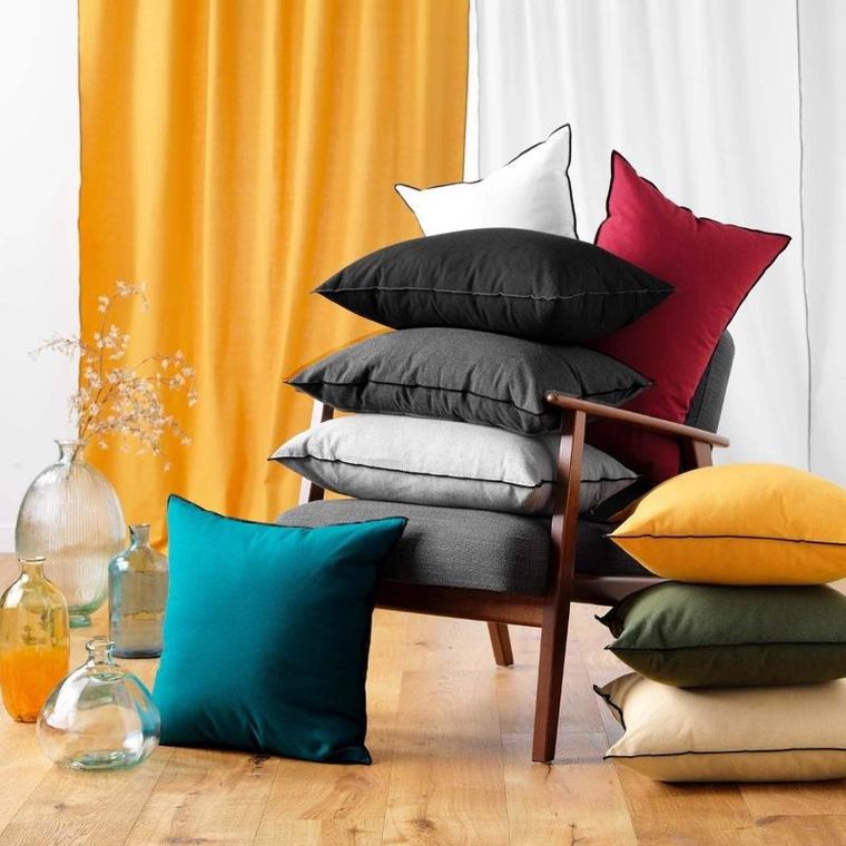 Douceur d'intérieur, poduszka ozdobna bawełniana, Mistraline, 50-50 cm