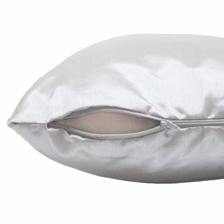 Douceur d'intérieur, poszewka na poduszkę, 40-40 cm, Shana, gładka, biała