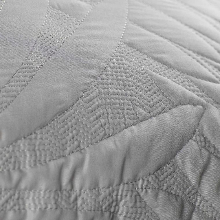 Douceur d'intérieur, poszewka na poduszkę, Alesia, szara, 40-40 cm