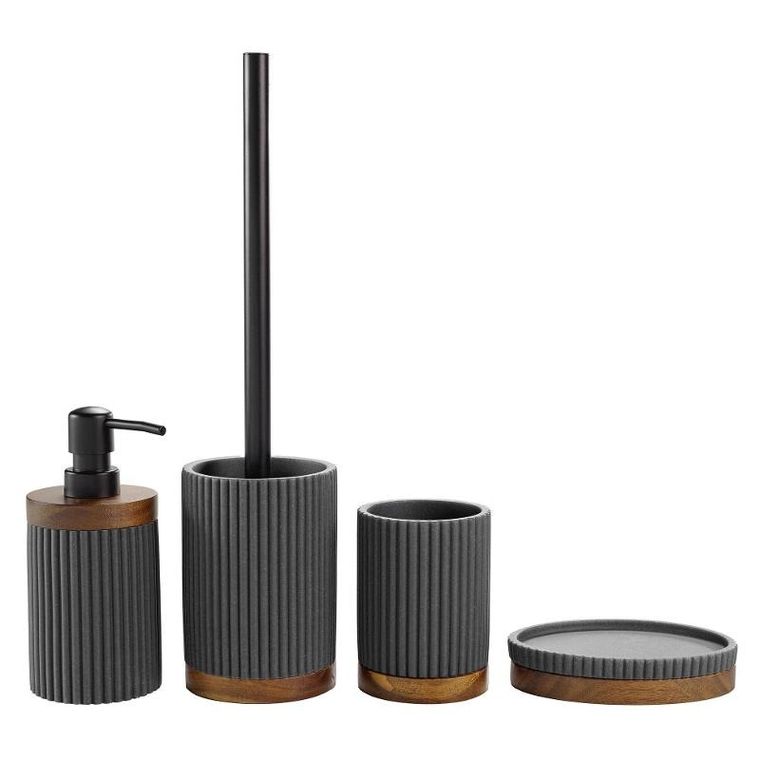 Douceur d'intérieur, prążkowany dozownik do mydła, Niagara, 8-17 cm