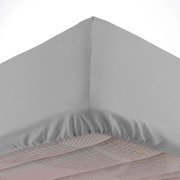 Douceur d'intérieur, prześcieradło na gumce, Linette, 160-200 cm, bawełna