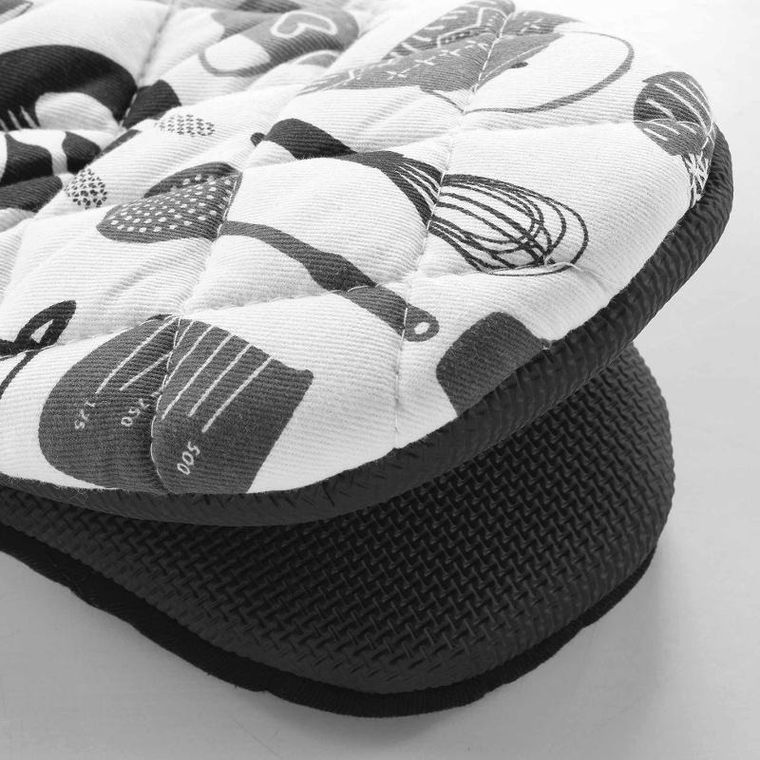 Douceur d'intérieur, rękawica kuchenna bawełniana, silikonowe wzmocnienia, 24.5-14.5 cm