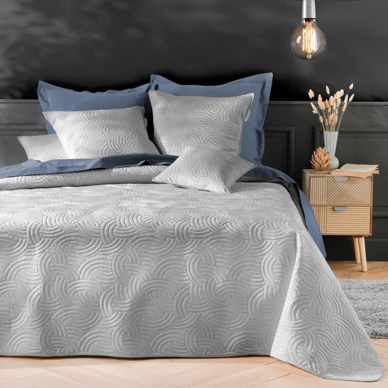 Douceur D'intérieur, Solange, komplet pościeli, welwetowy, narzuta + 2 poszewki na poduszki