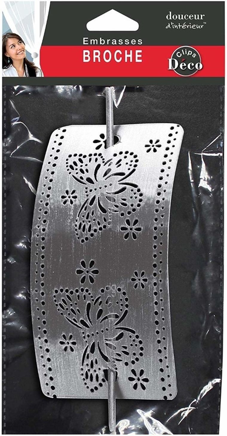 Douceur d'intérieur, spinka do zasłony, Epica, 1 szt., srebrna