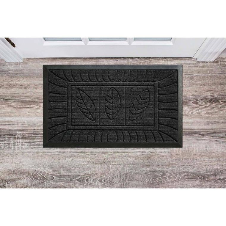 Douceur d'intérieur, wycieraczka gumowa pod drzwi, Feuilles, 45-75 cm