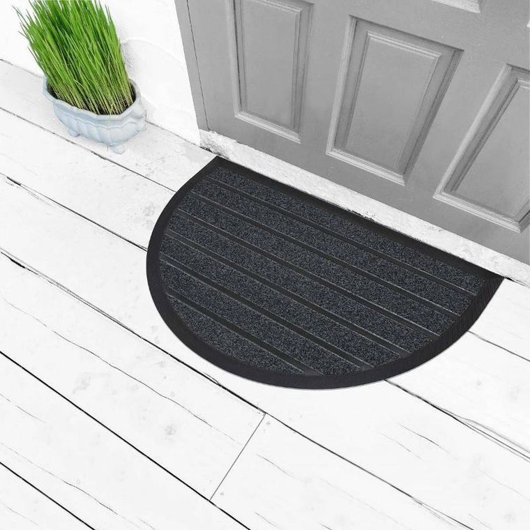 Douceur d'intérieur, wycieraczka gumowa pod drzwi, Galets, półksiężyc, PCV, 45-75 cm