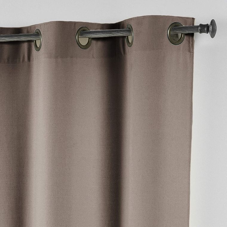 Douceur d'intérieur, zasłona na przelotkach, Essent, biel, 140-280 cm, taupe