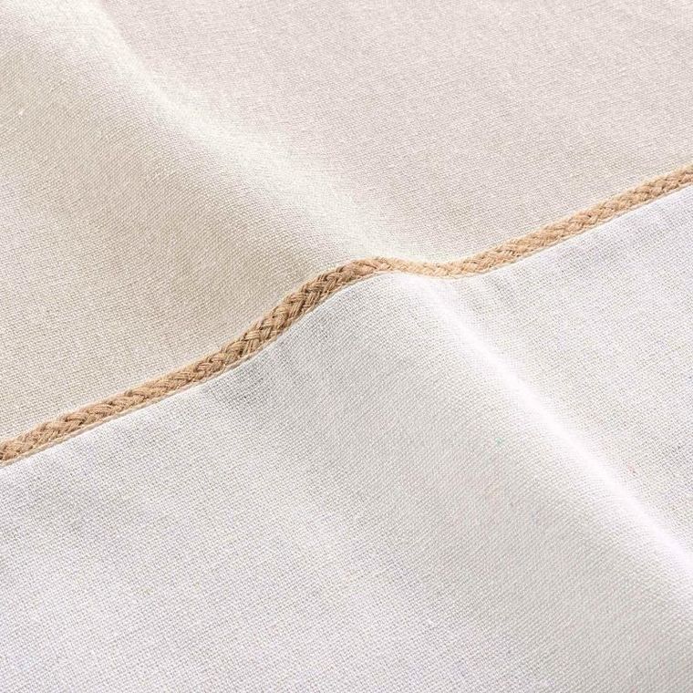 Douceur d'intérieur, zasłona na przelotkach z jutowym dekorem, Janara, 140-240 cm