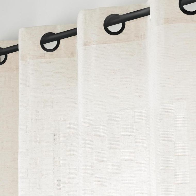 Douceur d'intérieur, zasłona okienna z efektem lnu, 140-260 cm, Logan