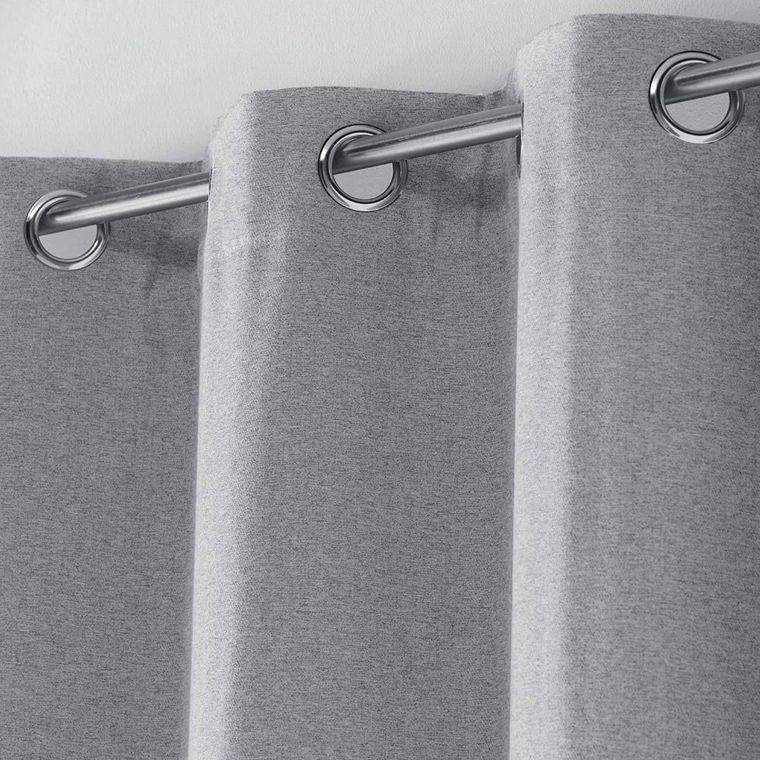 Douceur d'intérieur, zasłona zaciemniająca, Chinea, 135-240 cm, szara