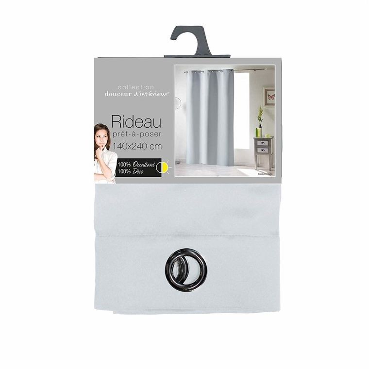 Douceur d'intérieur, zasłona zaciemniająca, Occult, 140-240 cm, biała