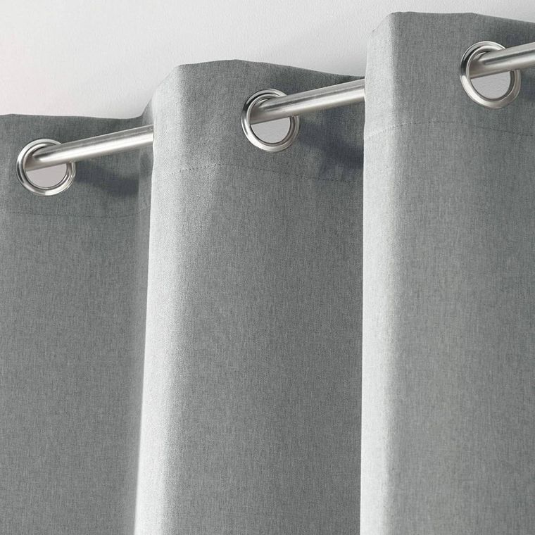 Douceur d'intérieur, zasłona zaciemniająca, Solena, 140-260 cm, szara