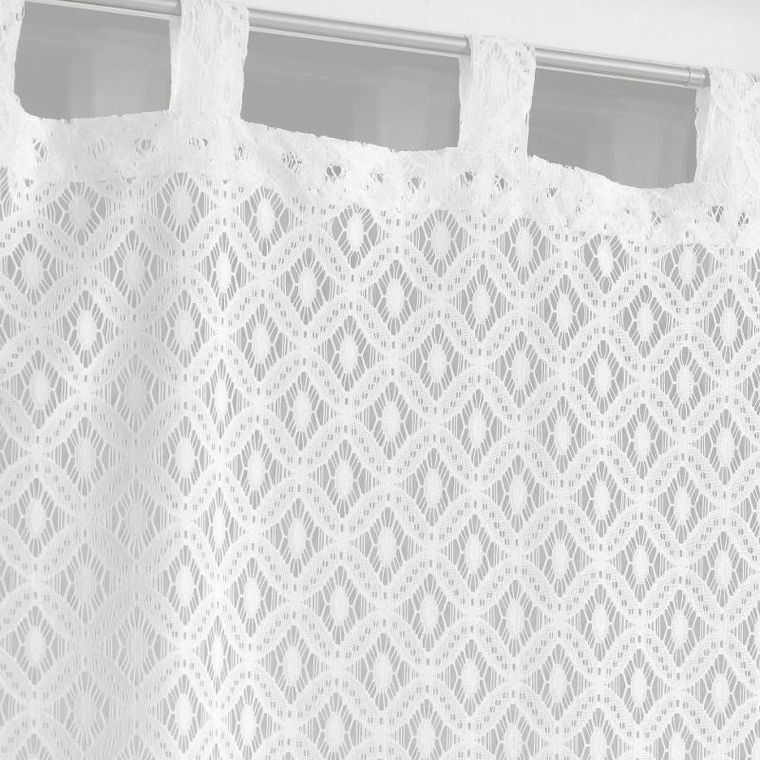 Douceur d'intérieur, zestaw firanek na szelkach, Odilia, 60-160 cm, 2 szt.