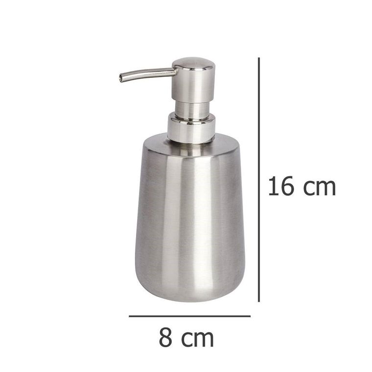 Dozownik do mydła, solid, stal nierdzewna