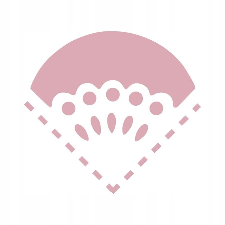 DP Craft, dziurkacz ozdobny, narożnikowy, szyfon, 2,5 cm