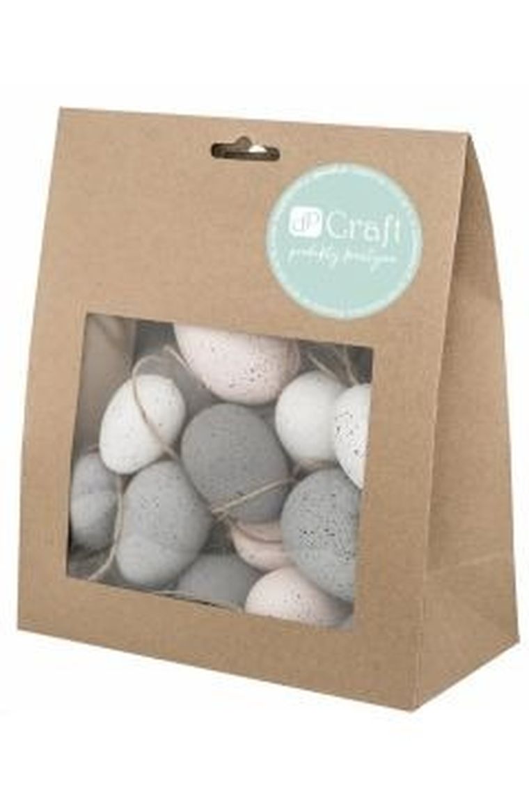 Dp Craft, zawieszki jajka, różowe, neutralne, 20 szt.