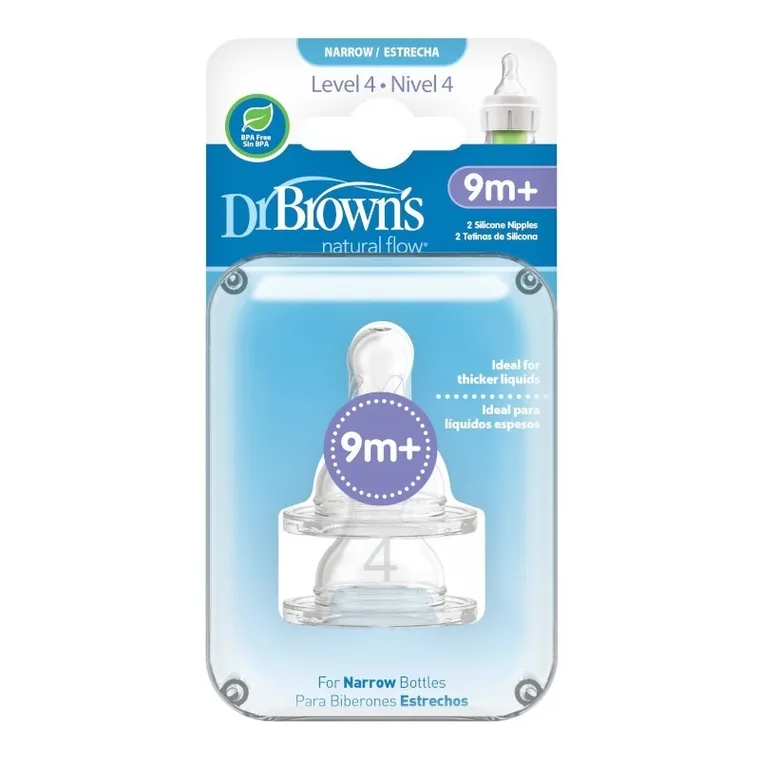 Dr Brown's, smoczek standard, poziom 4, 9m+, 2 szt.