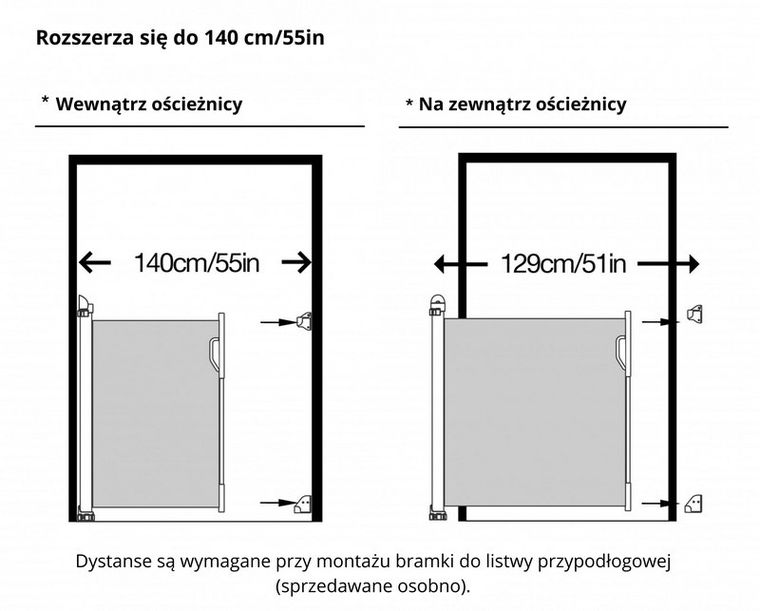 Dreambaby, Roll Up, bramka zabezpieczająca, szara, wys. 86,5 cm, PCR9781