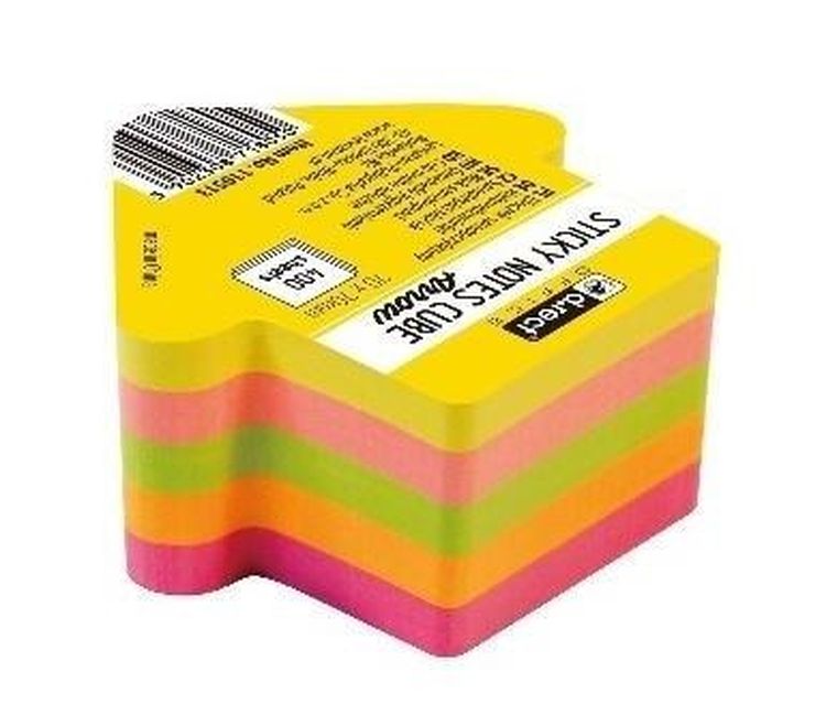 D.Rect, strzałka, bloczek samoprzylepny, 7-7 cm, 400 karteczek