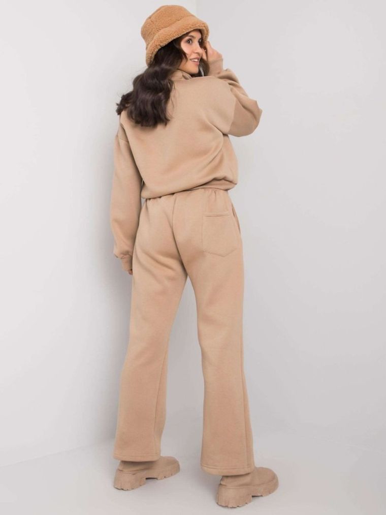 Dres damski, beżowy, Ex Moda