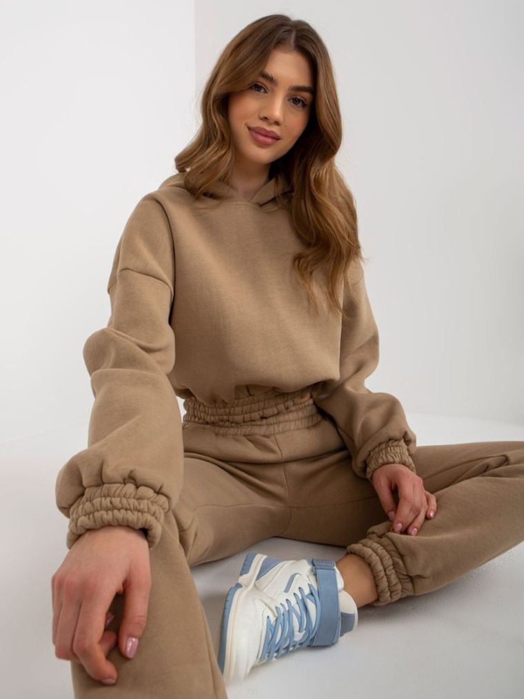 Dres damski, beżowy, Ex Moda