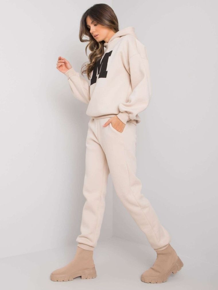 Dres damski, beżowy, Ex Moda