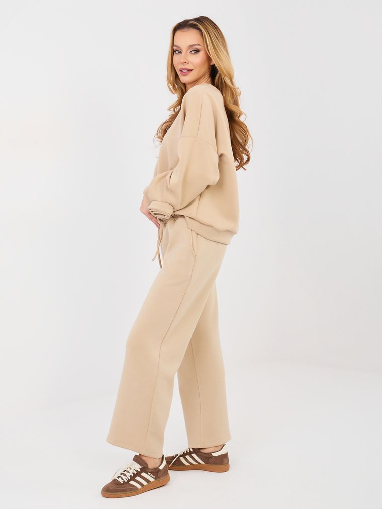 Dres damski, beżowy, Italy Moda