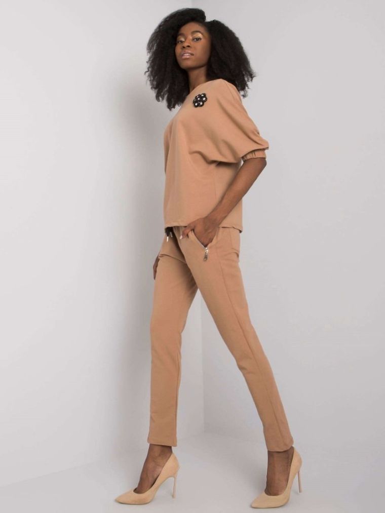 Dres damski, beżowy, Rue Paris