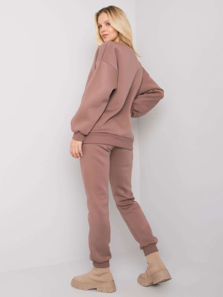 Dres damski, brązowy, Ex Moda