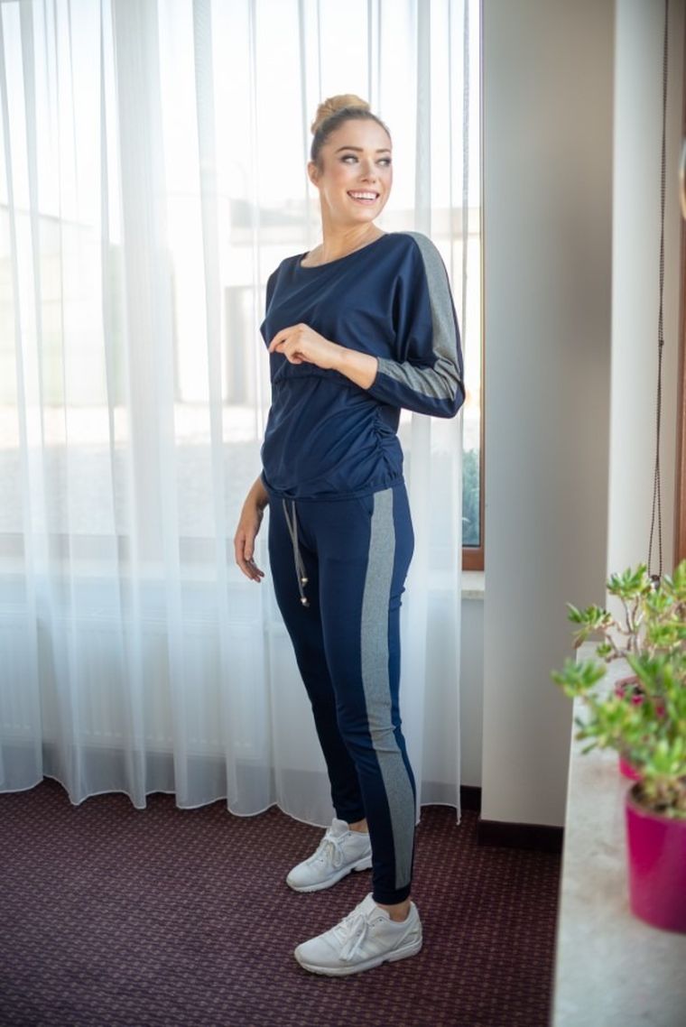 Dres damski, ciążowy, granatowy, Miracle