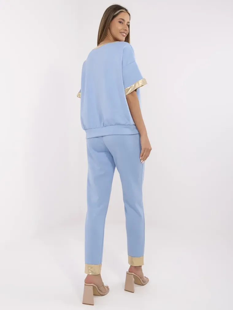 Dres damski, niebieski, Italy Moda