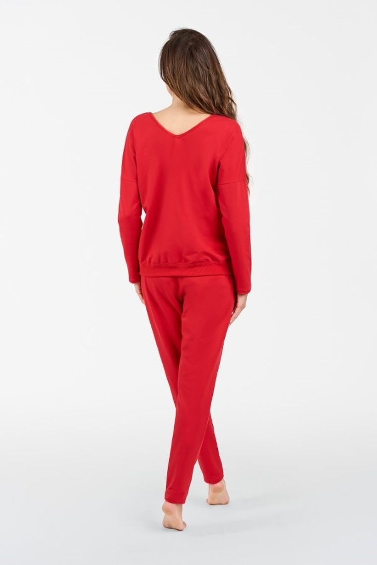 Dres damski, plus size, czerwony, Karina, Italian Fashion