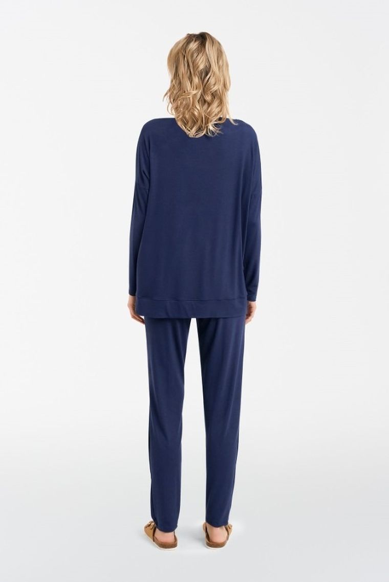 Dres damski, plus size, granatowy, Akord, Italian Fashion