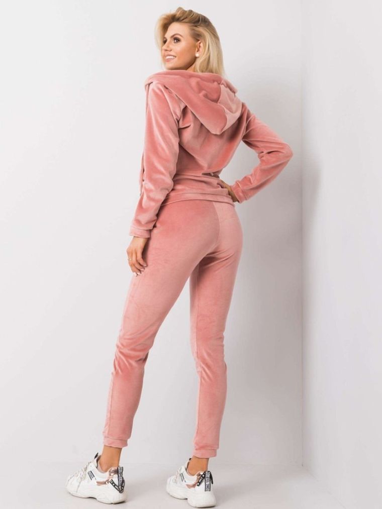 Dres damski, welurowy, różowy, Relevance