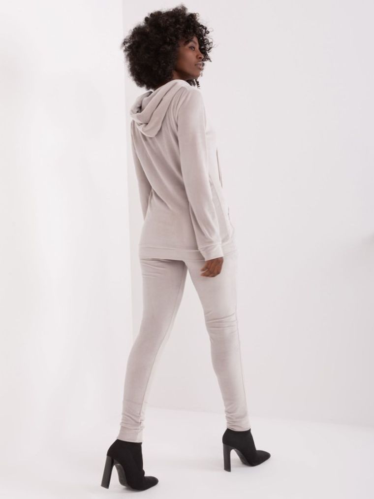 Dres damski, welurowy, szary, Relevance