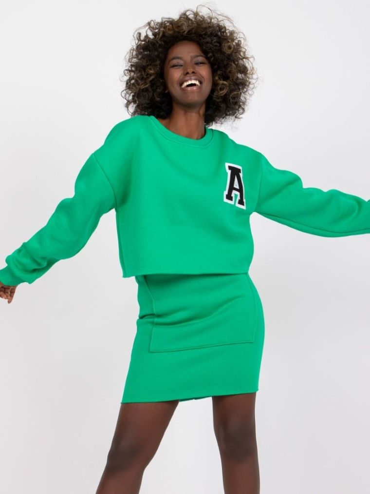 Dres damski, zielony, Ex Moda