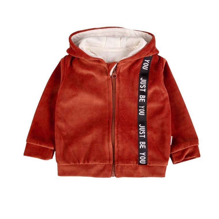 Dres dziecięcy, welurowy, brązowy, Tup Tup