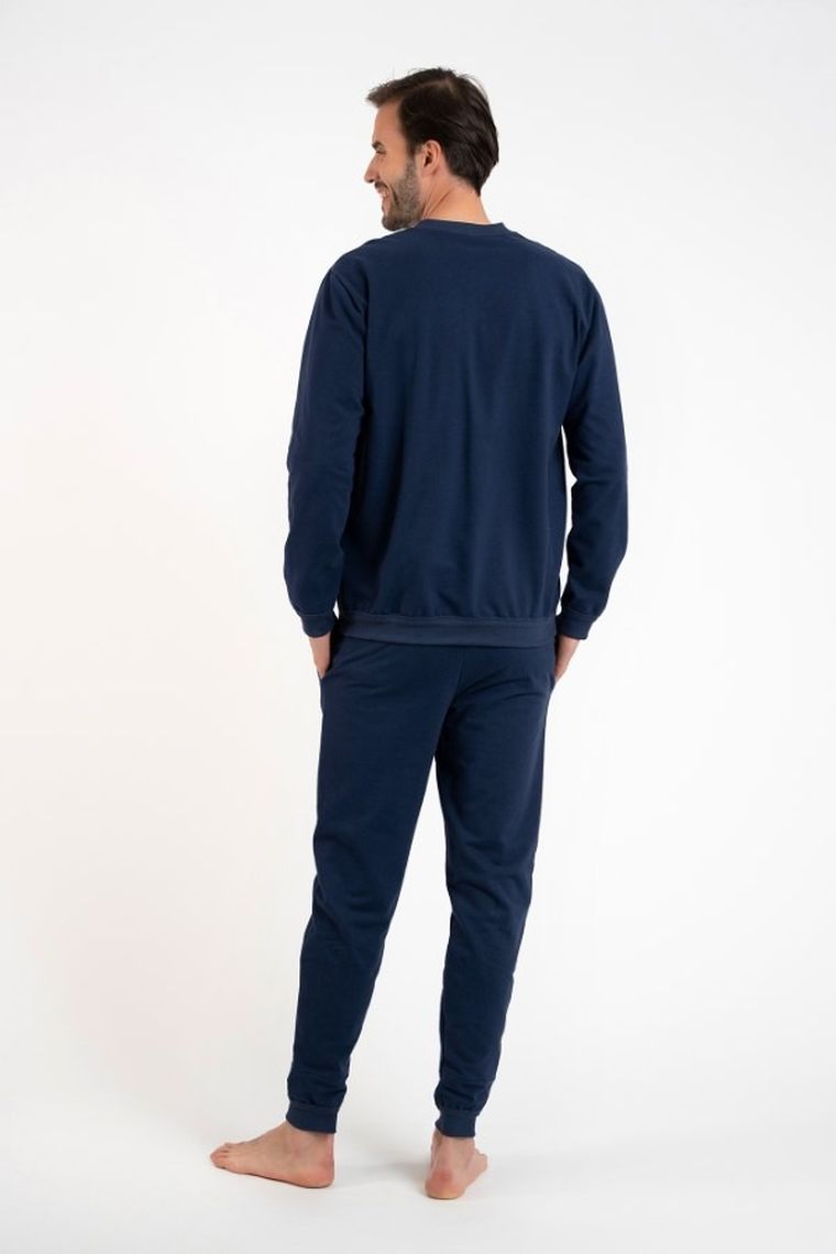 Dres męski, plus size, granatowy, Lider, Italian Fashion