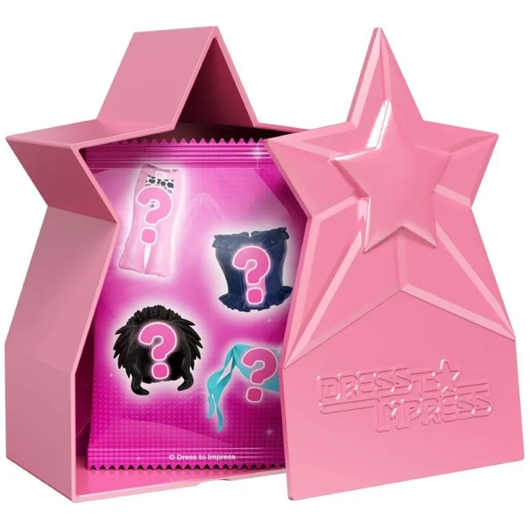 Dress To Impress, Mystery Models, mini lalka z kodem do gry, różowa, 1 szt