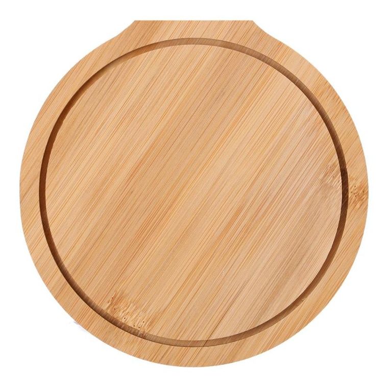 Drewniana deska do pizzy, okrągła, 22-15-1 cm