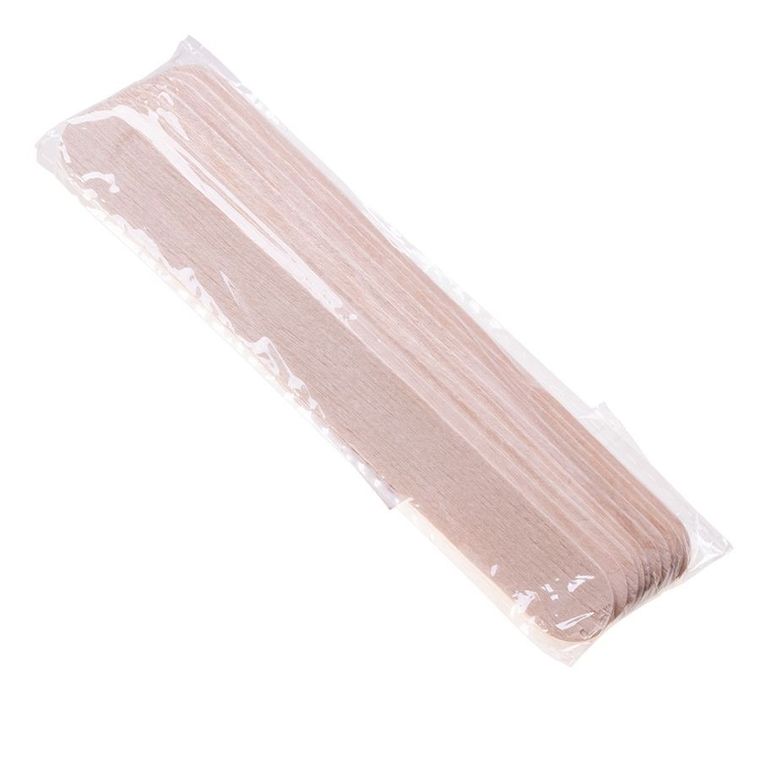 Drewniane szpatułki do nakładania wosku, 10 szt.