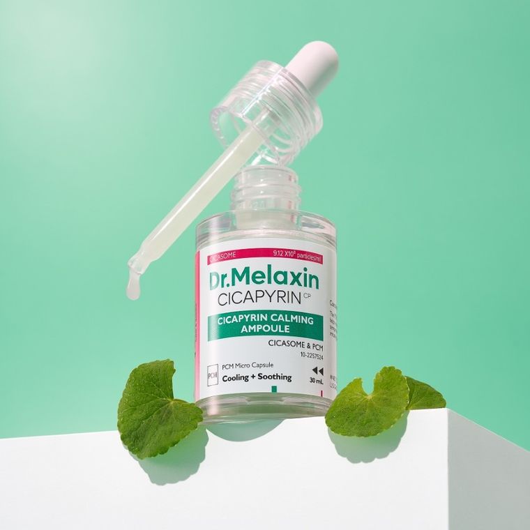 Dr.Melaxin, Cicapyrin Calming Ampoule, kojące serum do twarzy z kompleksem chłodzącym, 30 ml